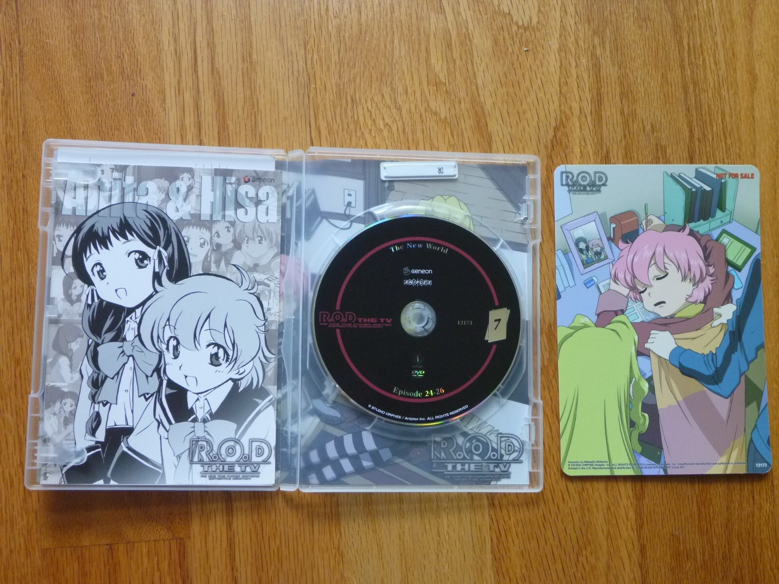 R.O.D TV Read Or Die DVD Vol 7 The New World Anime Eps 24-26 + Board ROD Geneon