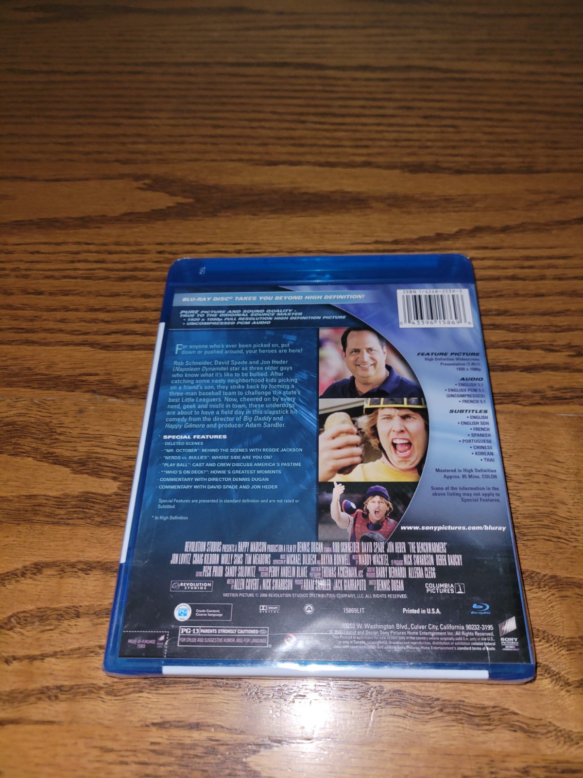 The Benchwarmers (Blu-ray Disc, 2006) Brand New David Spade Rob Schneider