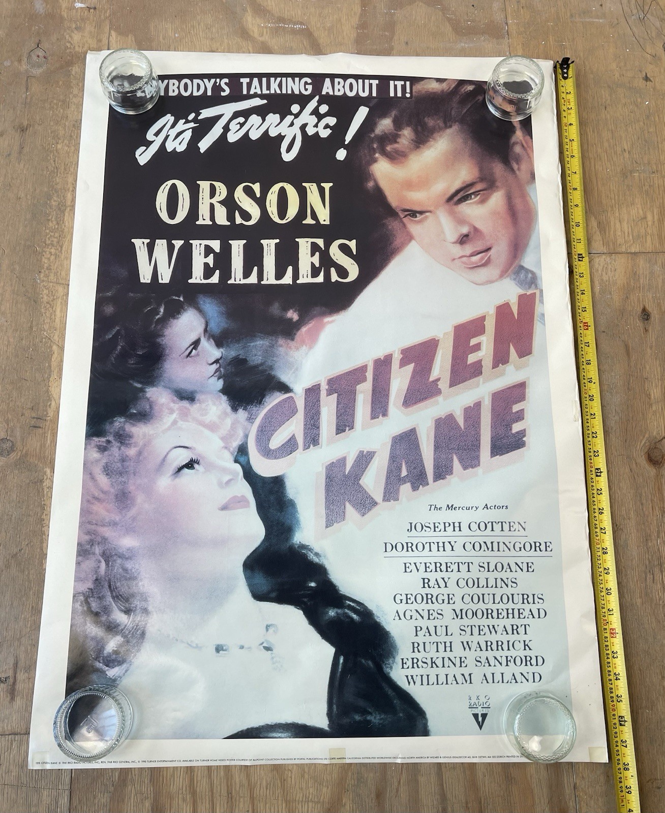 Citizen Kane Film Poster Used For Size And Condition See Images