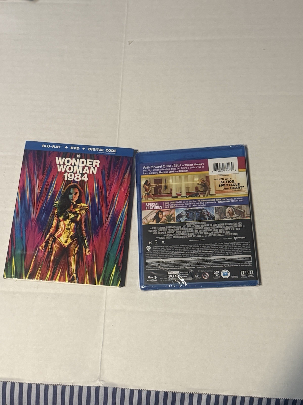 FACTORY SEALED W/SLIPCOVER Wonder Woman 1984 (DVD+ Blu-ray + Digital*)