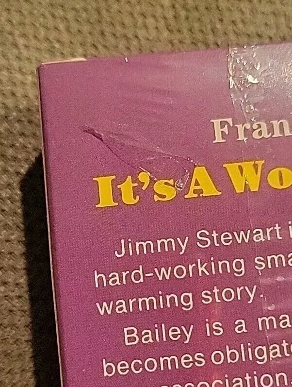 Frank Capra’s IT’S A WONDERFUL LIFE VHS Jimmy Stewart Donna Reed NEW SEALED