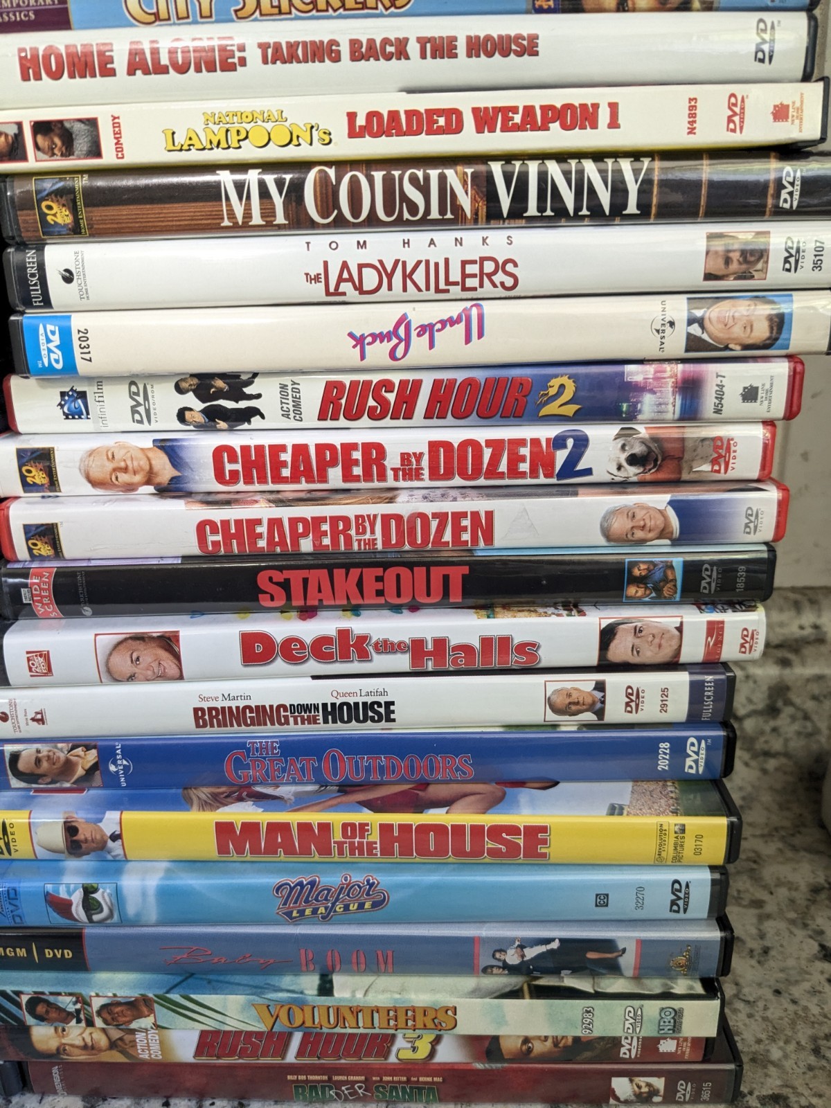 Lot of 46 Comedy DVD Movies: All Original Cases In Very Good/Excellent Condition