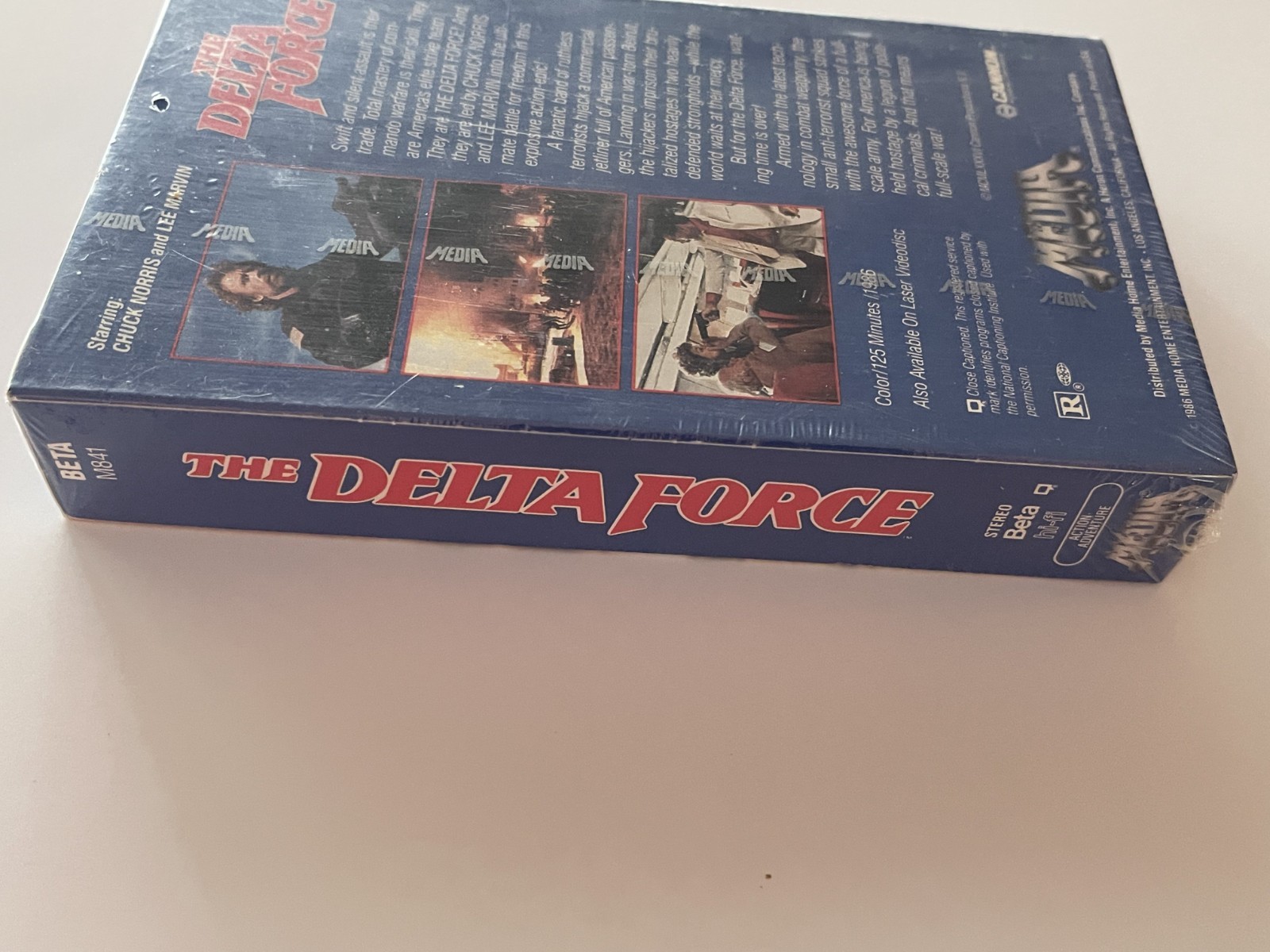 THE DELTA FORCE BETAMAX TAPE NOT VHS CHUCK NORRIS