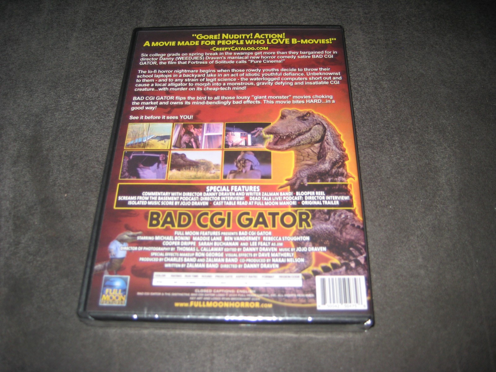 BAD CGI GATOR (DVD 2023) BRAND NEW – NOT RATED – WIDESCREEN – HORROR
