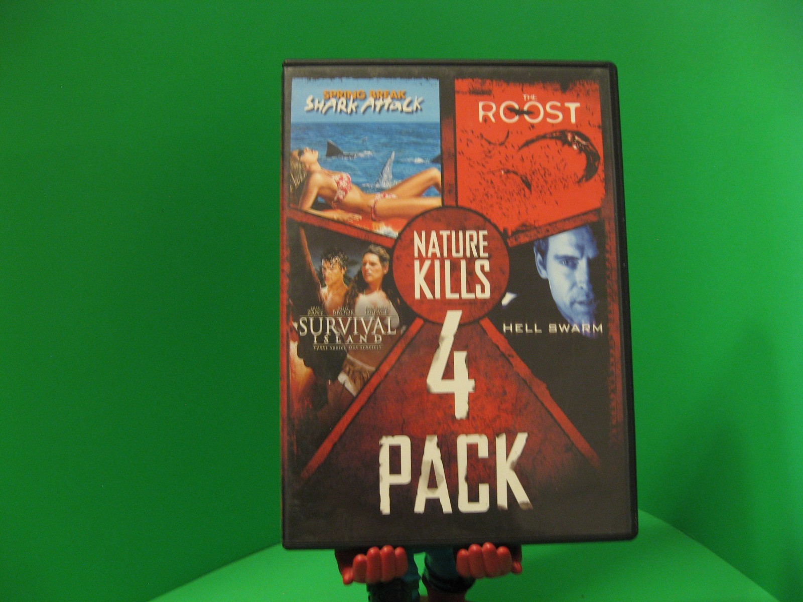 Nature Kills 4 Pack DVD Survival Island, Spring Break, Shark Attack Roost – rare