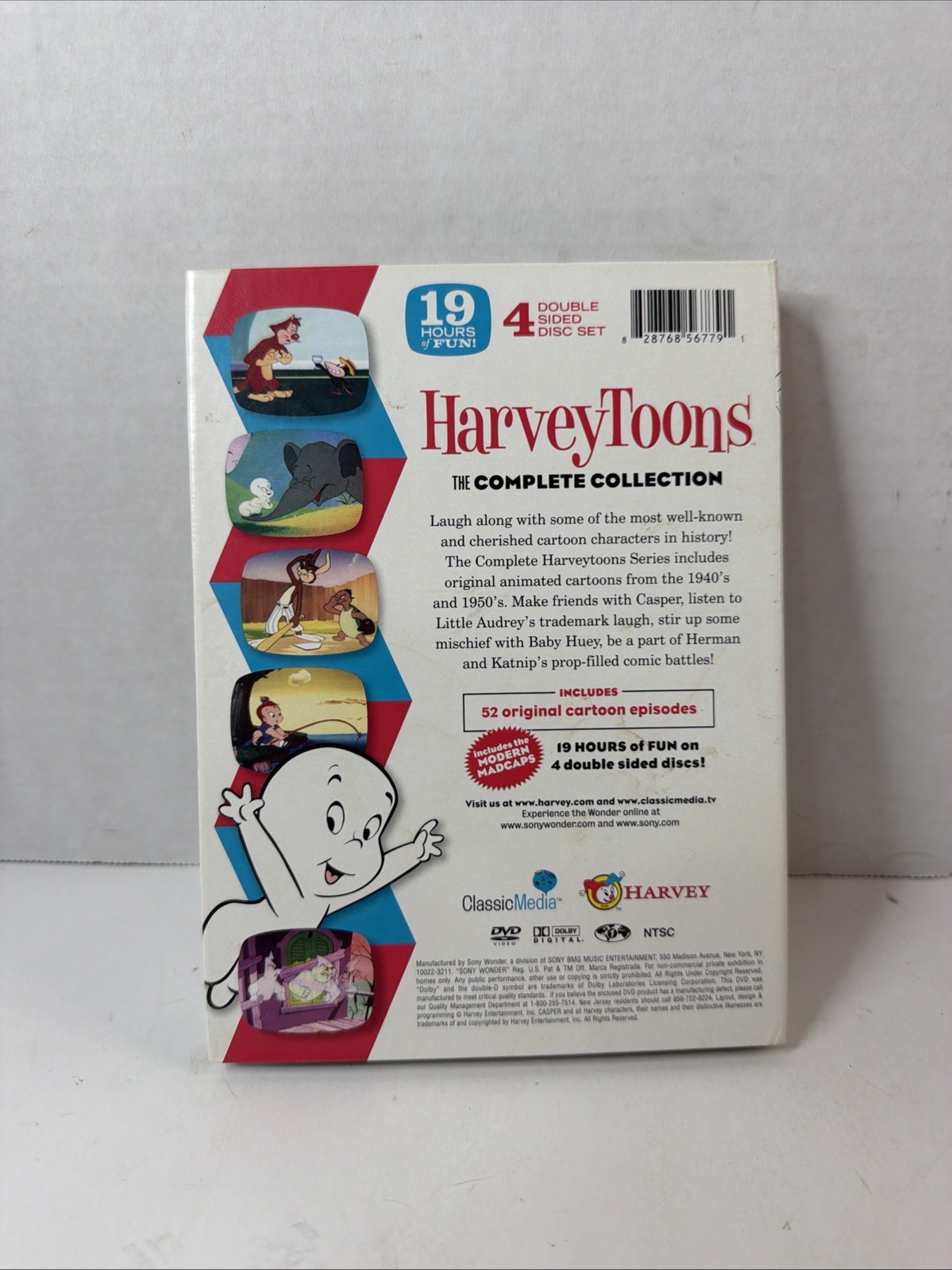HARVEY TOONS: The Complete Collection (DVD, 4-disc set) 52 ORIGINAL EPISODES