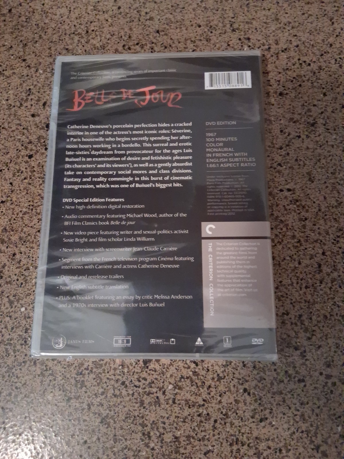 Belle De Jour (Criterion Collection) (DVD, 1967) New Sealed Catherine Deneuve