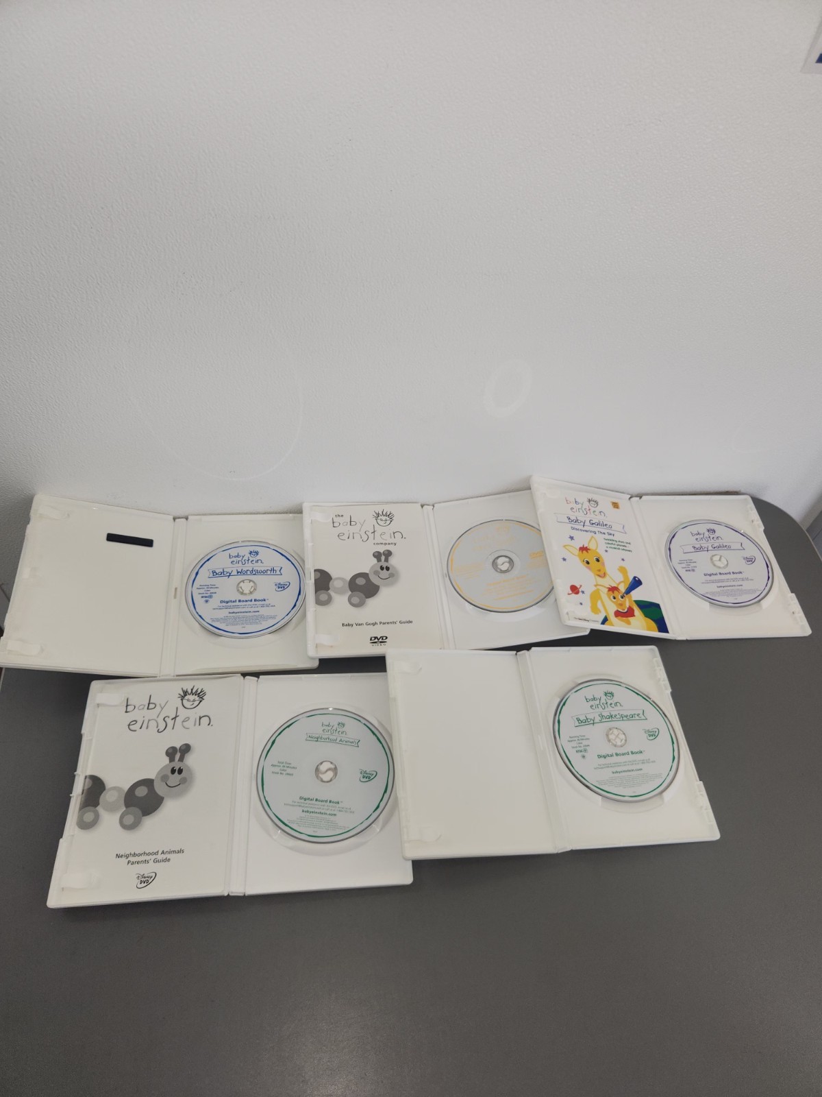 Lot Of 5 Baby Einstein Dvds, Includes Baby Shakespeare, Baby Van Gogh, And More