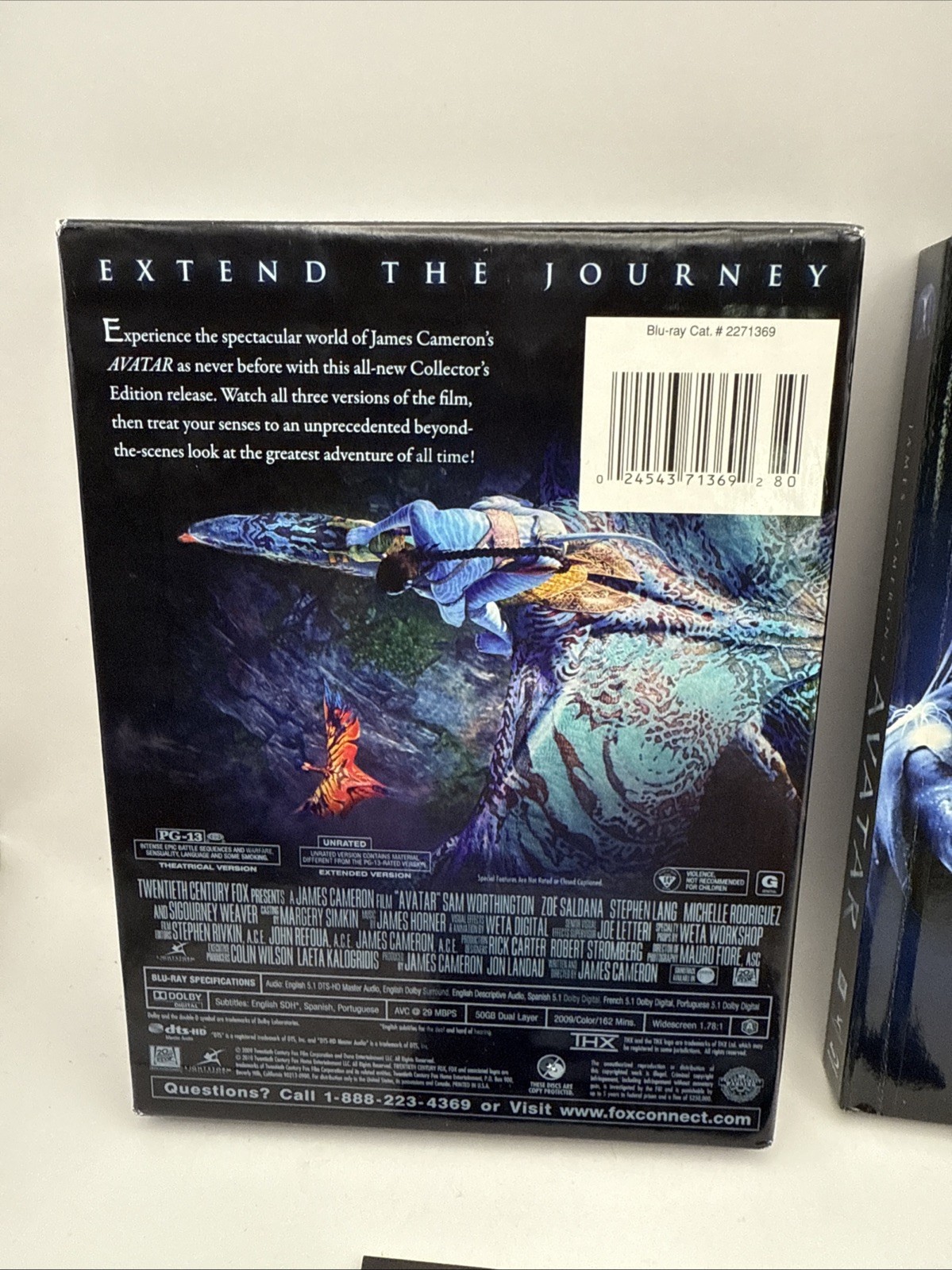 James Cameron Avatar Extended Blu-ray Collectors Edition 3-Disc Set 2271369