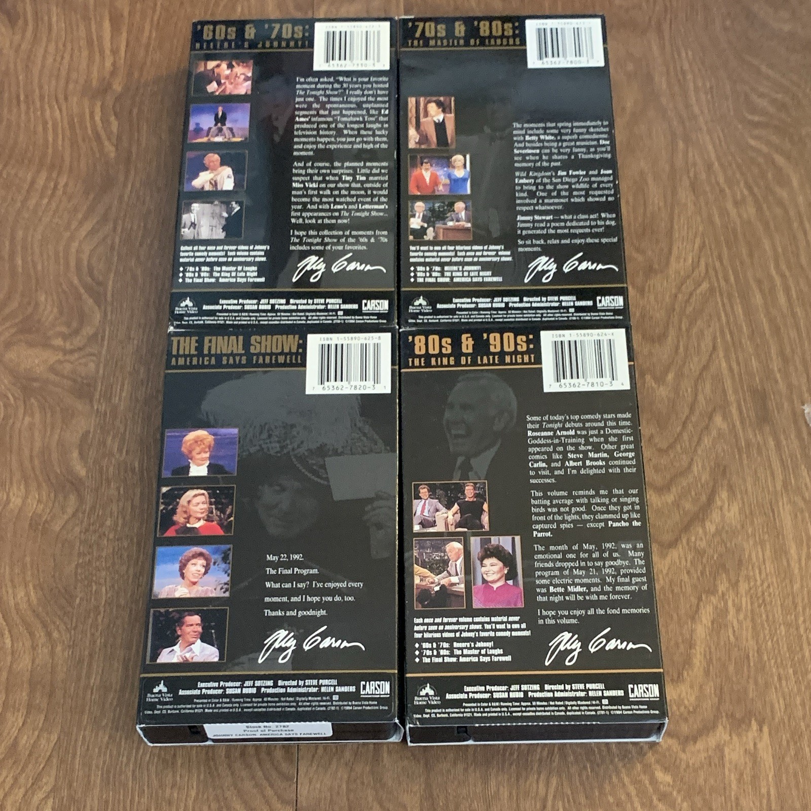 Buena Vista Home Video Johnny Carson Favorite Moments Tonight Show VHS (1994)