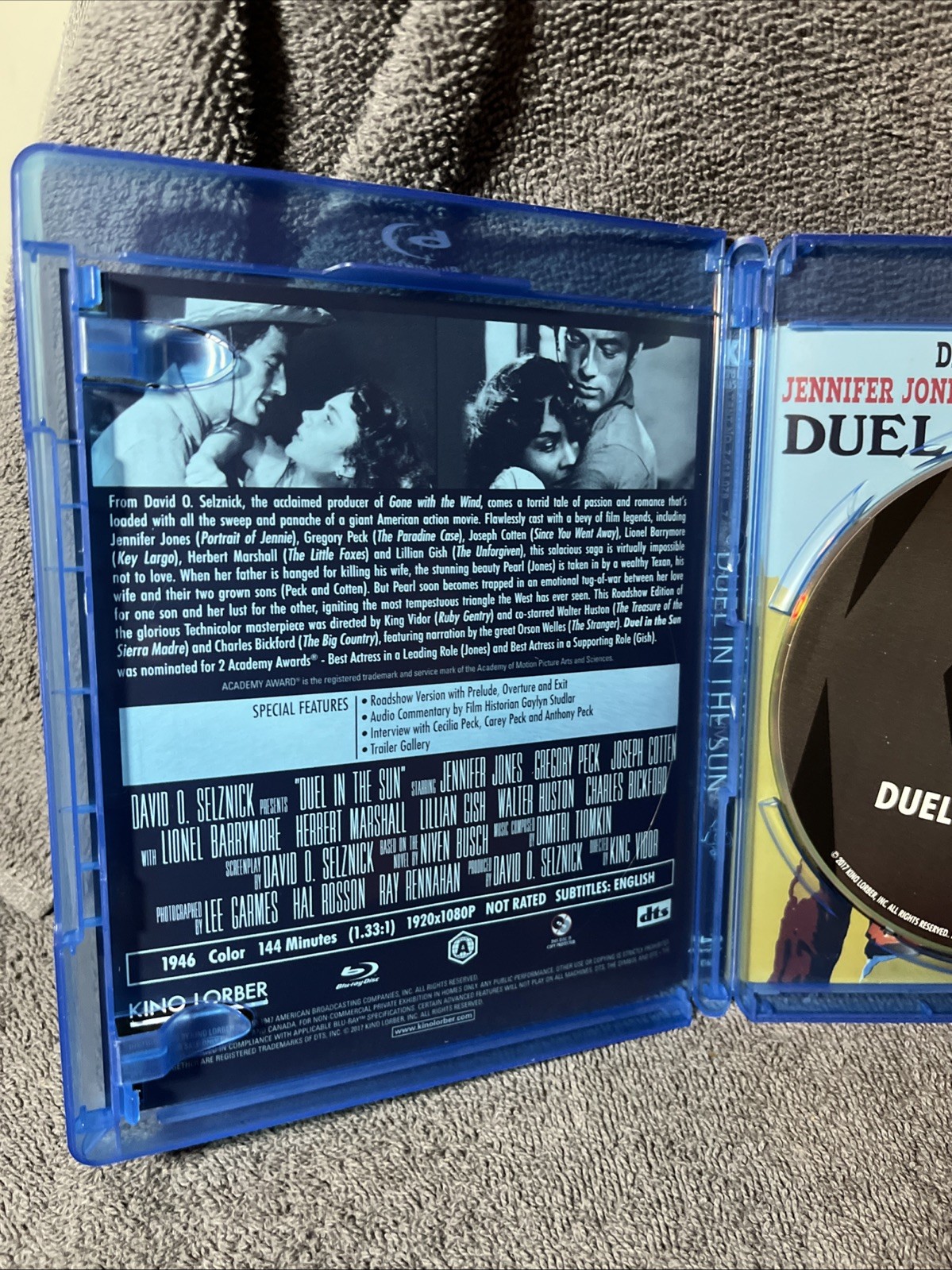 DUEL IN THE SUN Blu Ray NEW Gregory Peck Joseph Cotton KINO LORBER OOP SELZNICK
