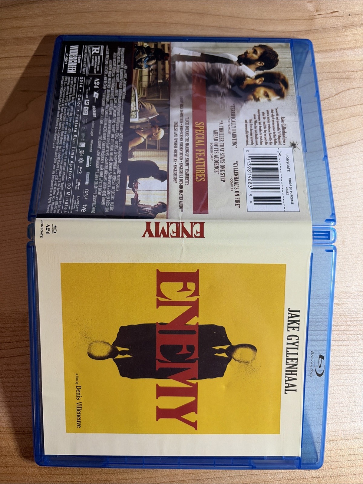 Denis Villeneuve’s Enemy Blu Ray 2013 Jake Gyllenhaal
