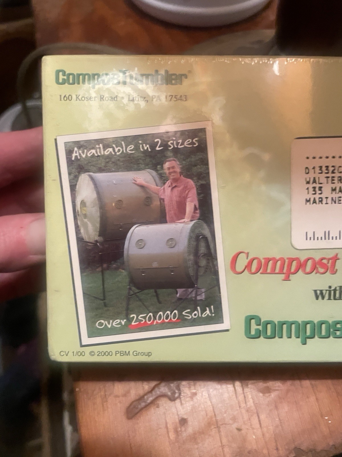 ComposTubler VHS Vintage Tutorial Video “Compost in 14 Days” With Cassette NEW