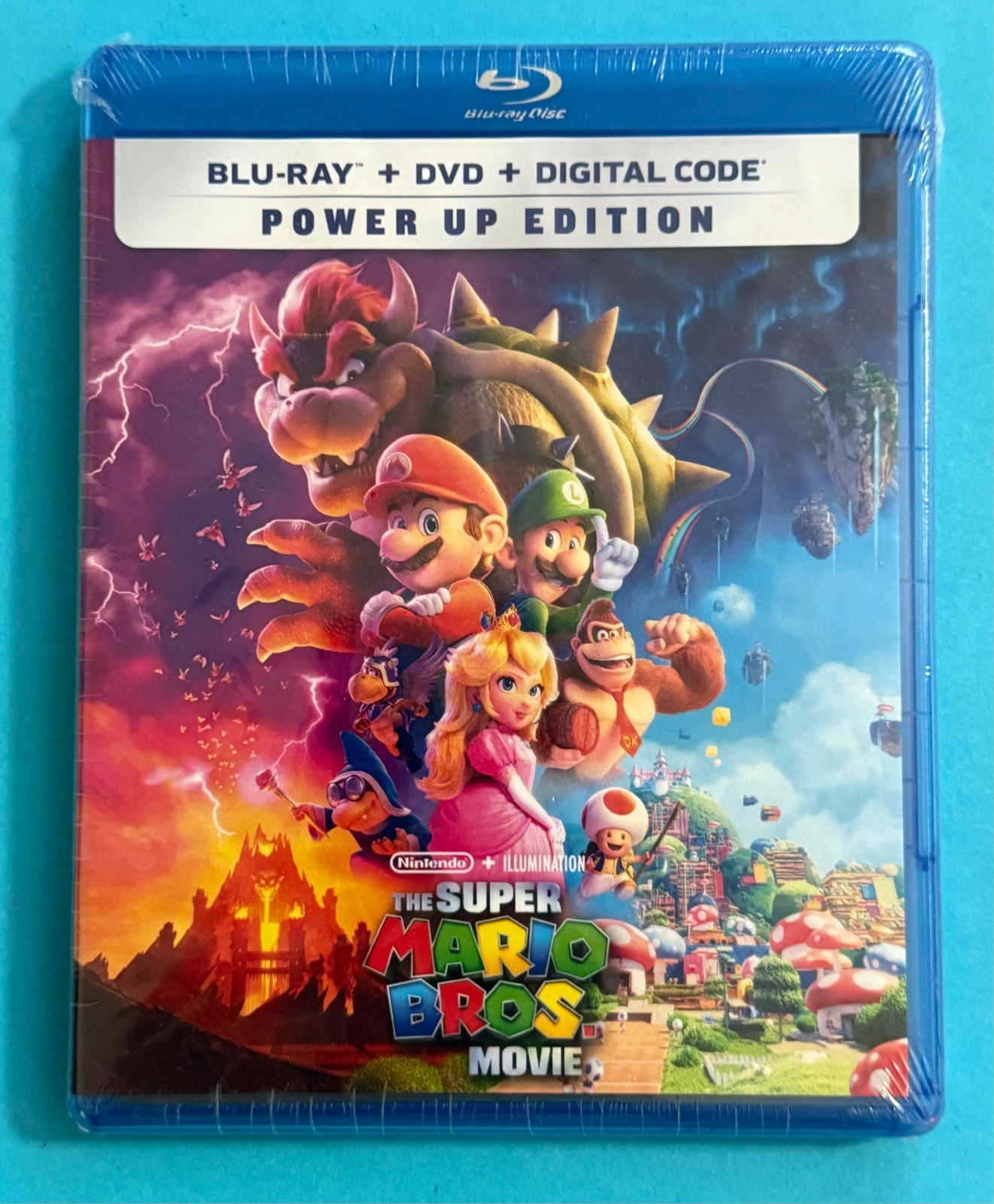 The Super Mario Bros. Movie (Blu-ray + DVD 2023) Power Up Edition New