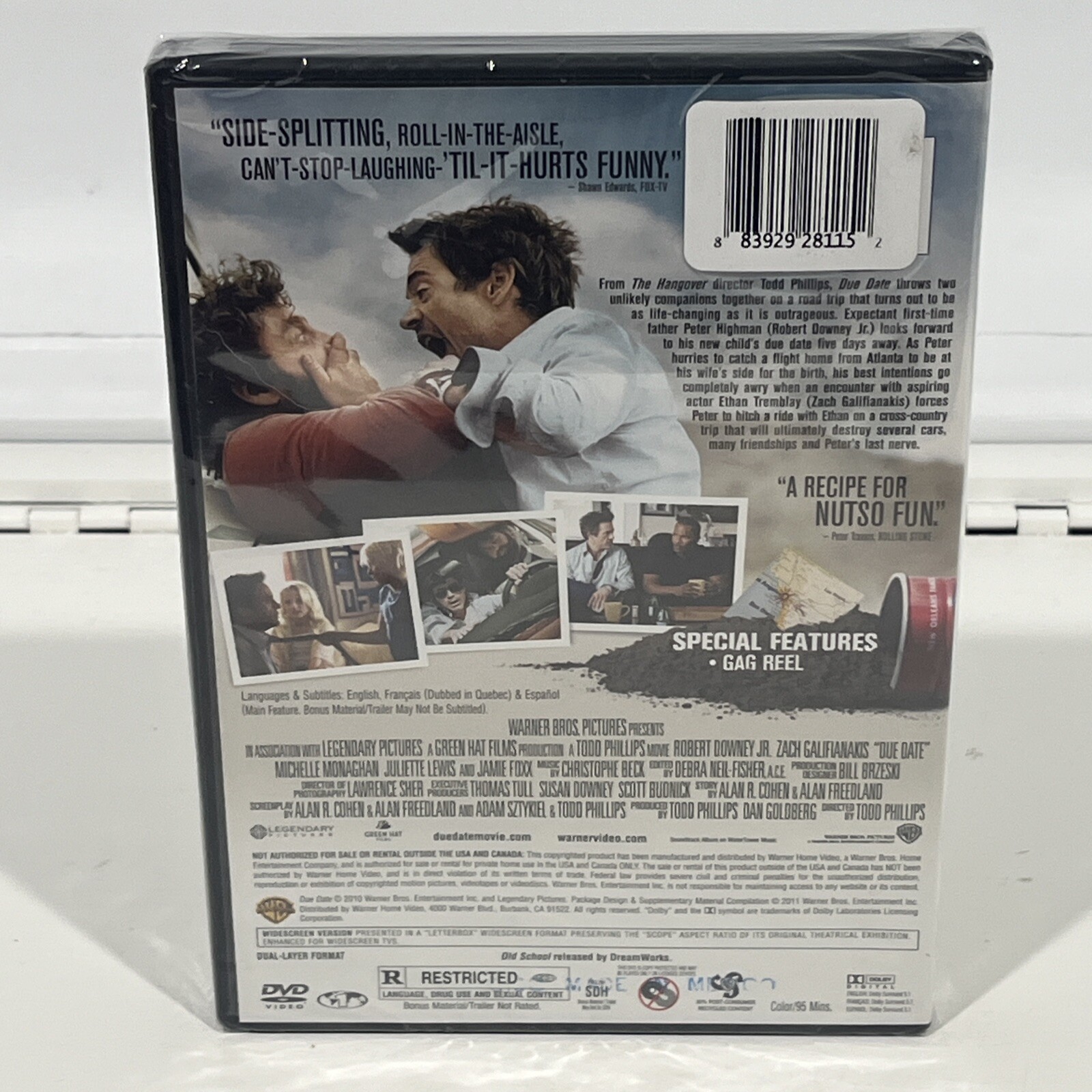 Due Date DVD | Brand New Sealed | Robert Downey, Jr.