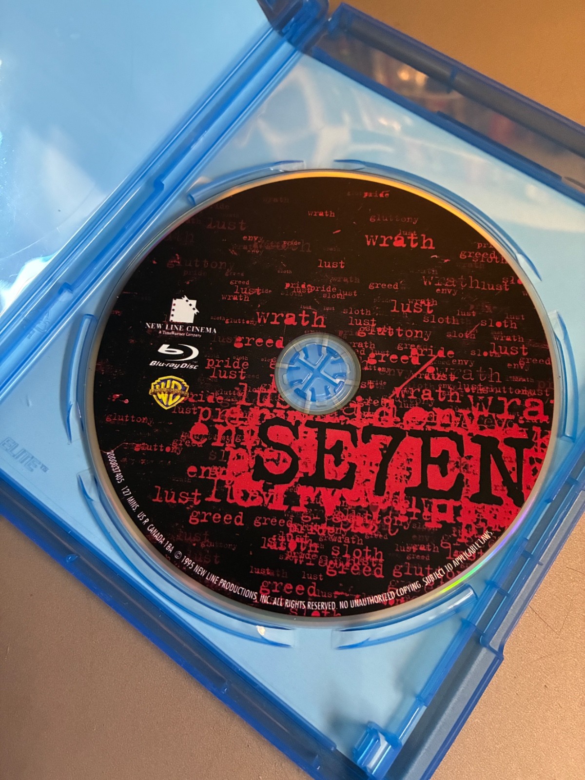 Seven (1995) Blu-ray – David Fincher / Brad Pitt & Morgan Freeman