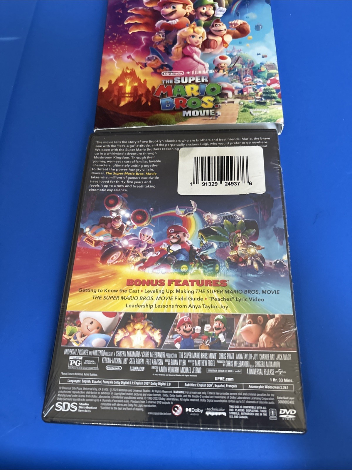 The Super Mario Bros. Movie Power Up Edition DVD BRAND NEW WITH SLIPCOVER
