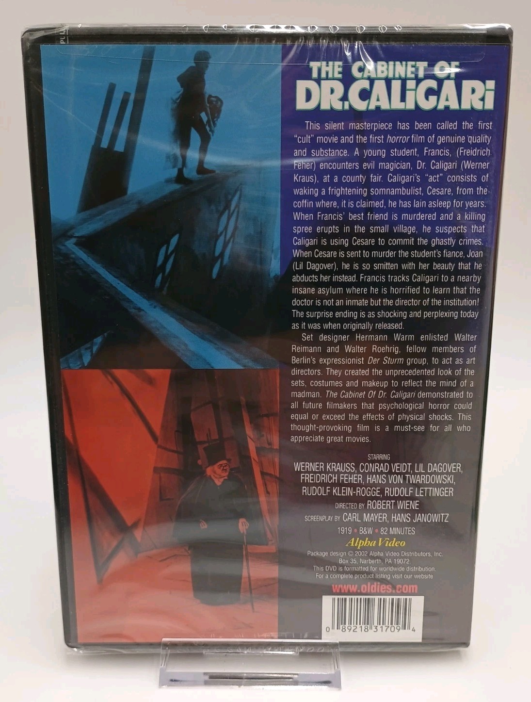 The Cabinet of Dr. Caligari (DVD 2002 Alpha Video) Silent Film Werner Krauss New