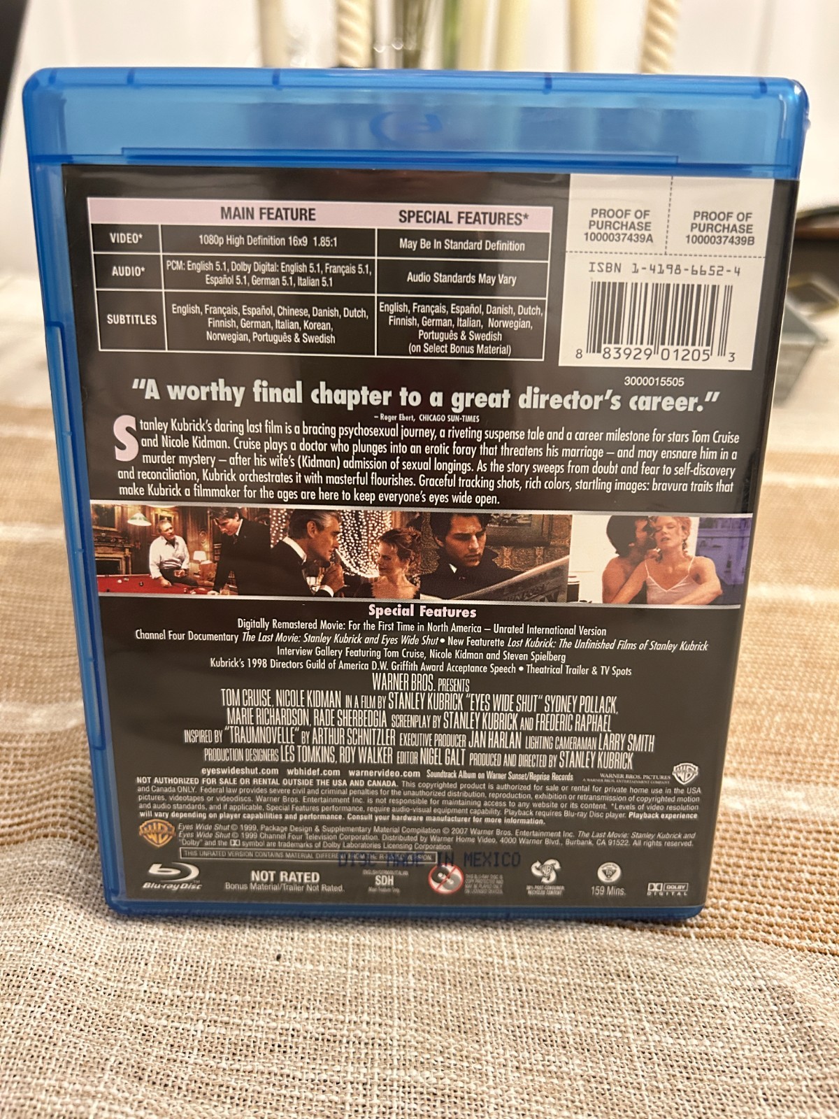 Eyes Wide Shut (Blu-ray, 1999)