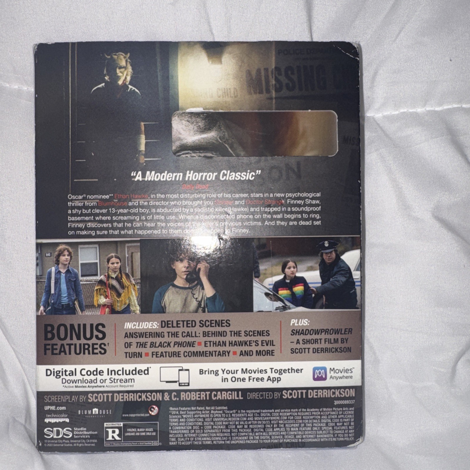 The Black Phone Collectors Edition Blu-ray DVD Digital Ethan Hawke Blumhouse