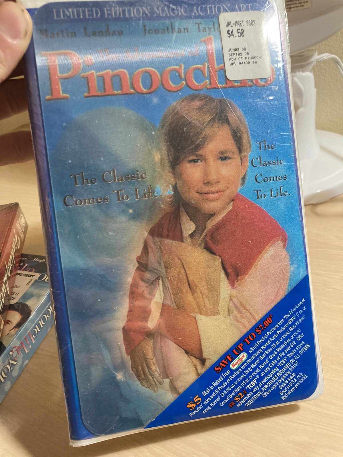 The Adventures of Pinocchio (VHS, 1996, Clamshell) Limited Edition Magic Action