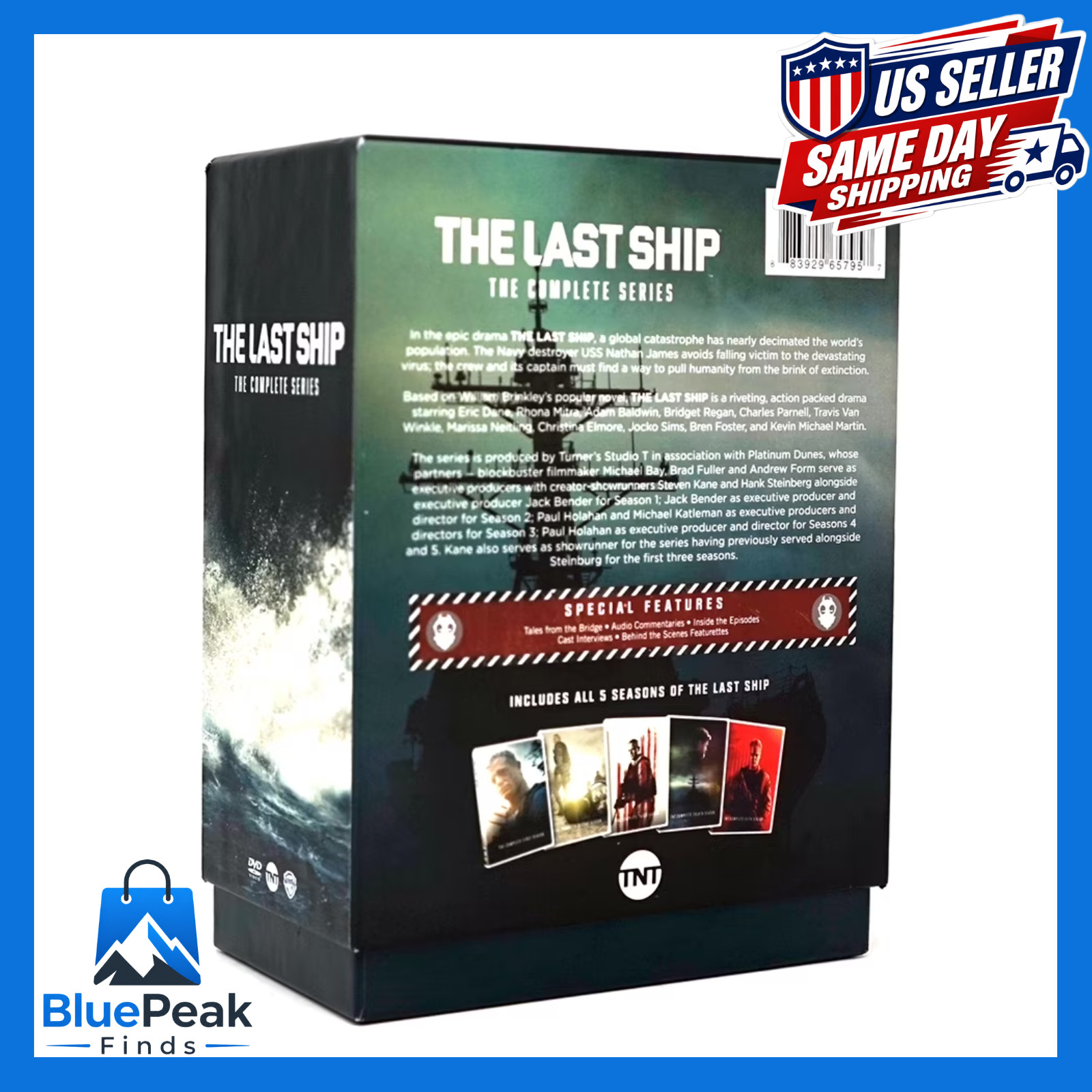 The Last Ship Complete Series Seasons 1-5 DVD Box Set, 15 Discs, USA Seller