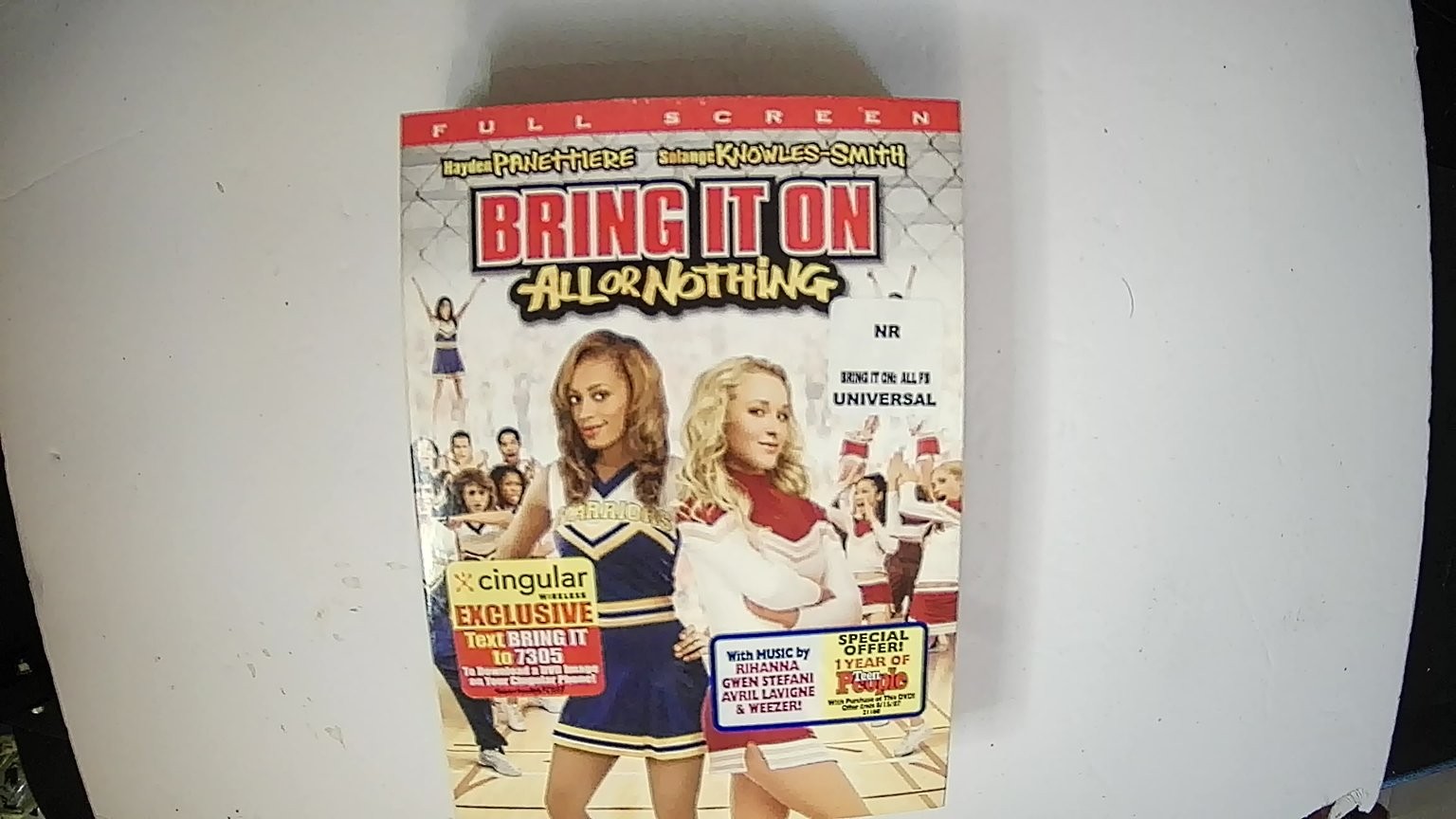 Bring It On: All or Nothing DVD 2006 Full Screen Hayden Panettiere Cheer