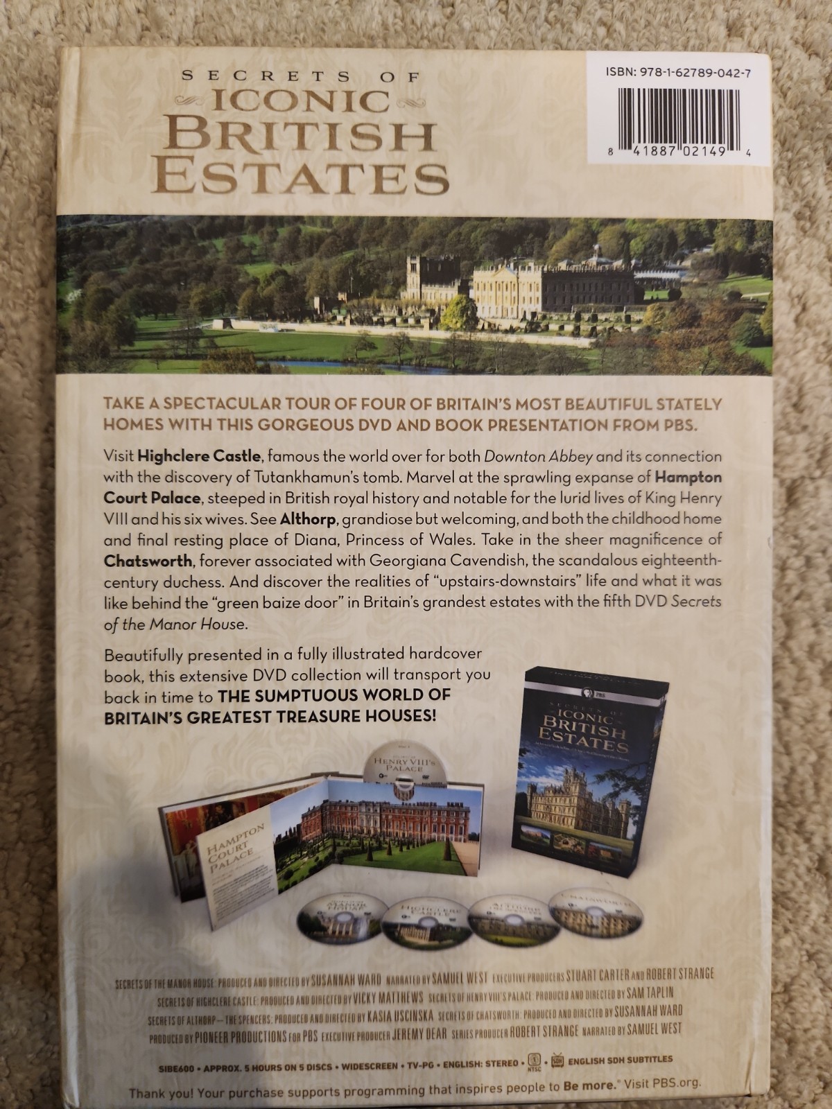 Secrets of Iconic British Estates DVD (PBS) Historic Homes Documentary