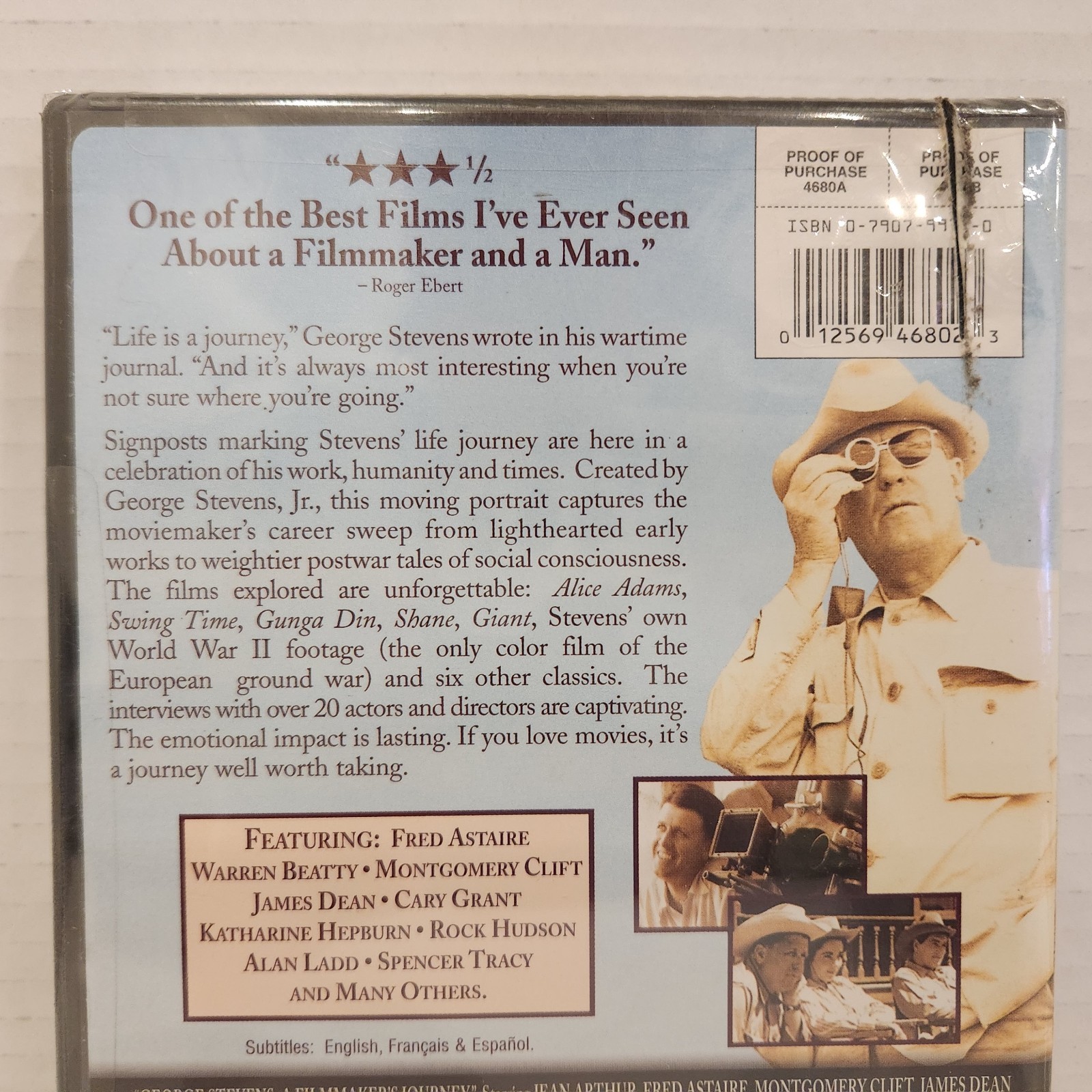 George Stevens A Filmmaker’s Journey DVD NEW SEALED FREE SHIPPING INCLUDED