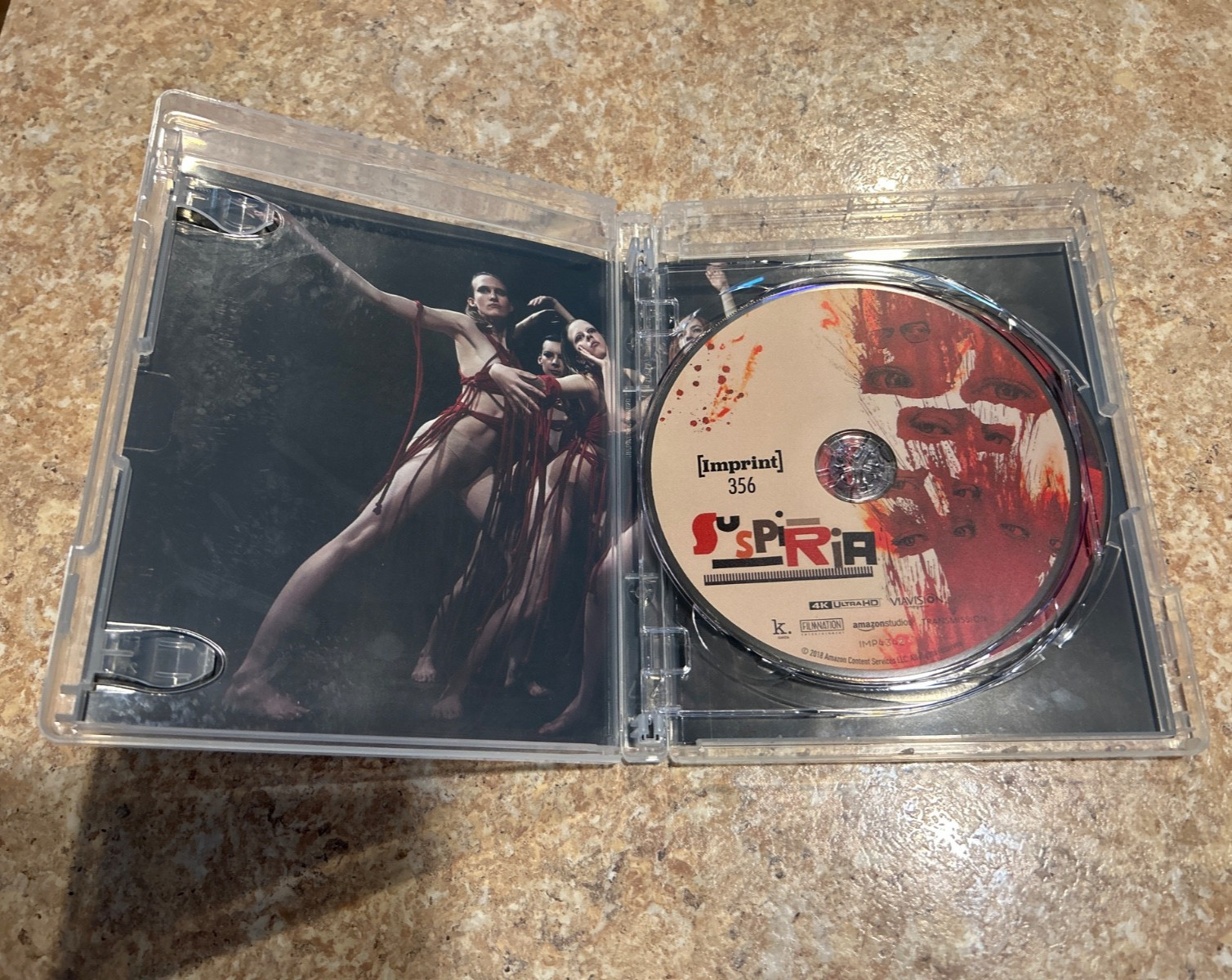 Suspiria (2018) 4K UHD Imprint Disc w/ Bonus Features Blu-ray in Clear Case Read