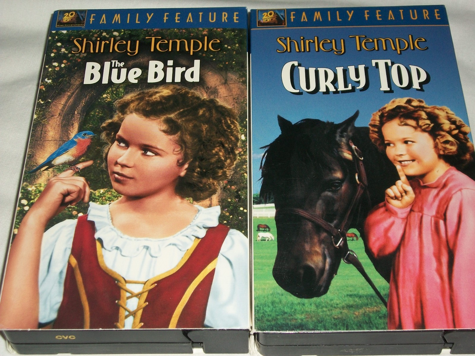 Shirley Temple VHS 13 Movies Lot Blue Bird Curly Top Dimples Bright Eyes Rebel