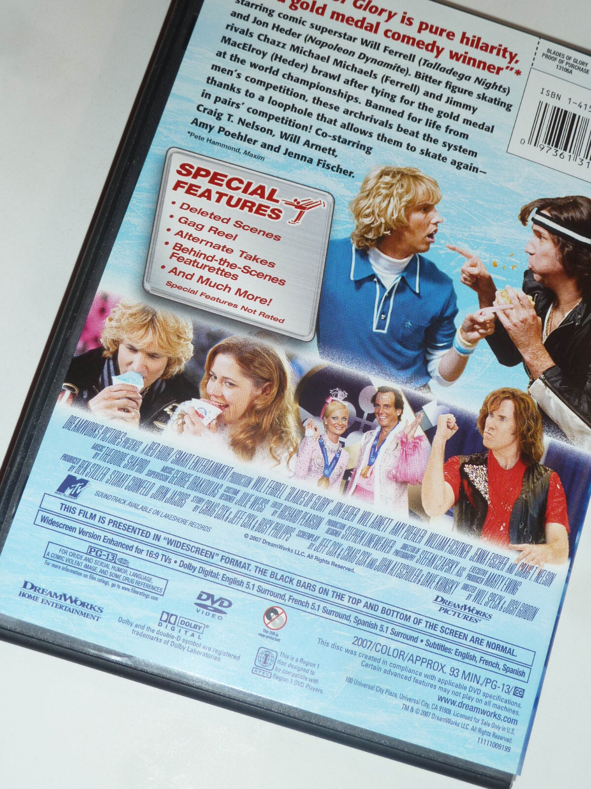 Blades of Glory DVD 2007 comedy movie figure skating Will Ferrell Jon Heder!