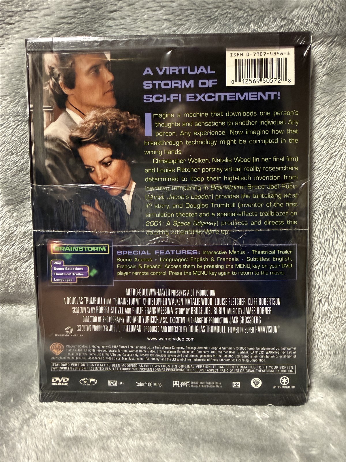 NEW SEALED DVD BRAINSTORM 1983 – CHRISTOPHER WALKEN NATALIE WOOD “SNAPCASE OOP”