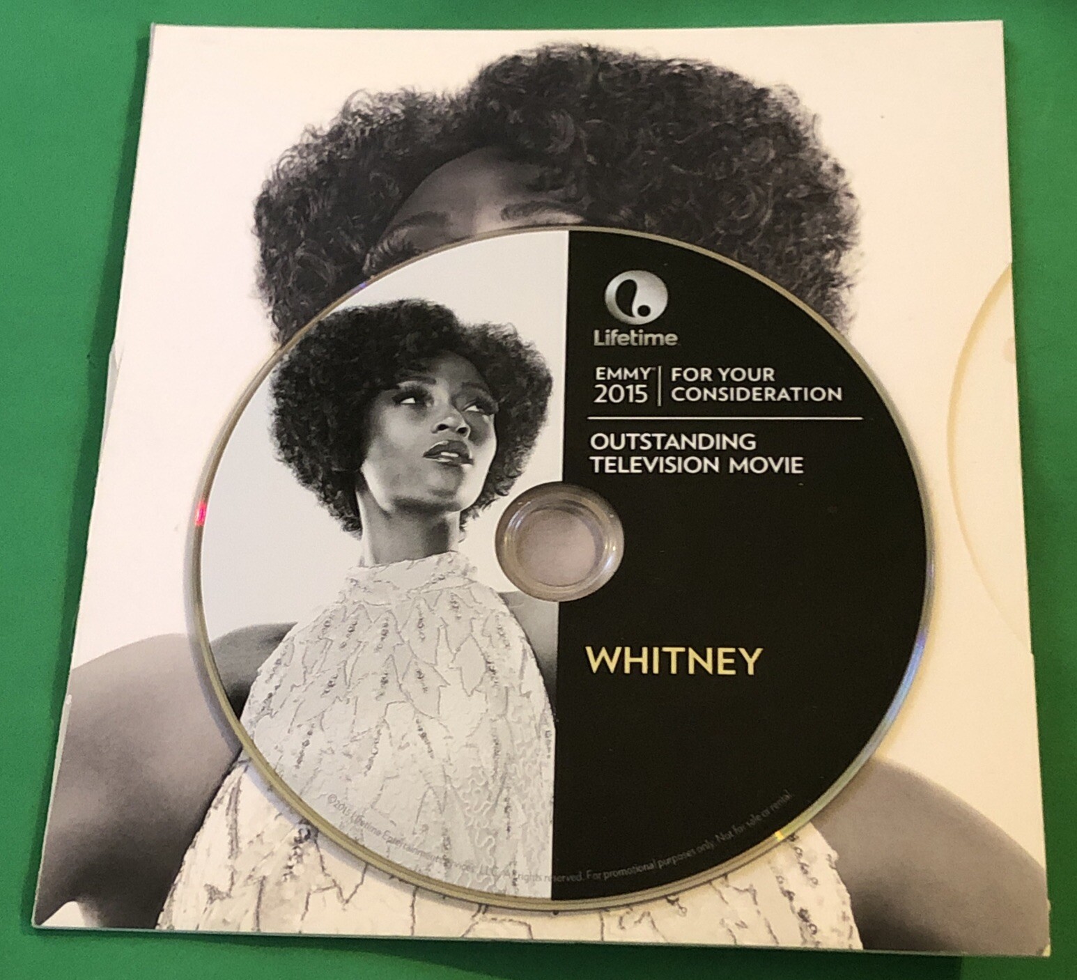 WHITNEY EMMY FYC DVD SCREENER LIFETIME WHITNEY HOUSTON BOBBY BROWN BIOGRAPHY OOP