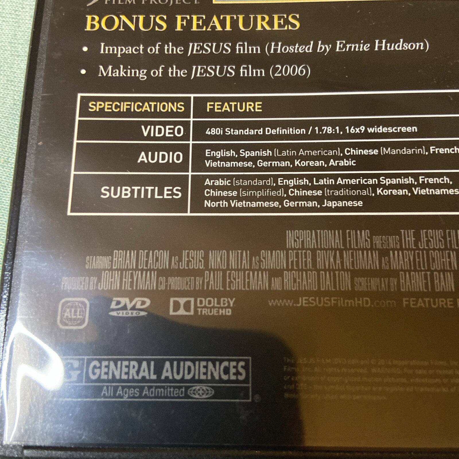 The Jesus Film Dvd Christian Spiritual 35th Anniversary Edition Dove Foundation