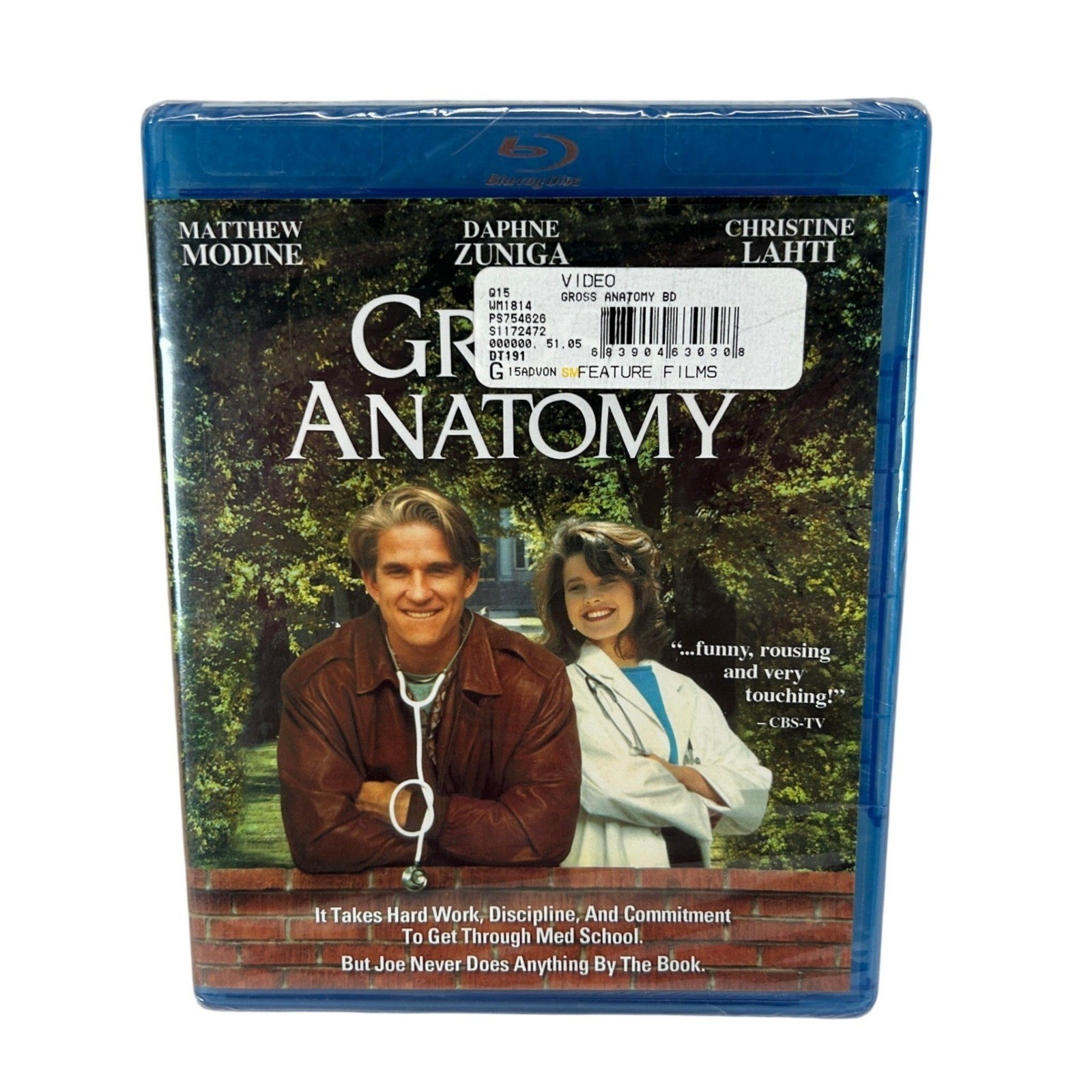 Gross Anatomy Blu-ray Matthew Modine Daphne Zuniga 1989 Medical Drama New Sealed