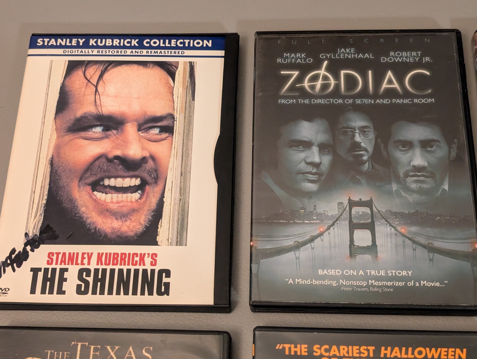 Horror & Thriller DVD Lot Of 8 – Shining / Halloween / Seven / Silence Of Lambs