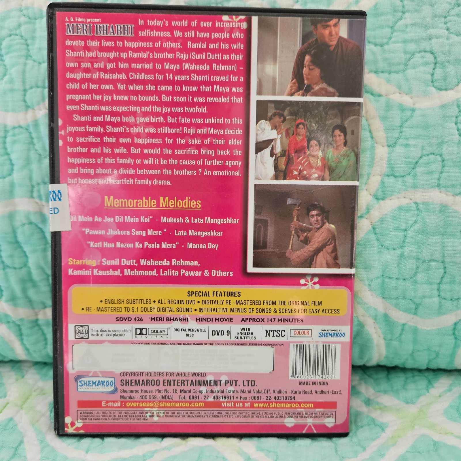 Lot of 10 Bollywood DVDs – Classics of the 60s and 70s