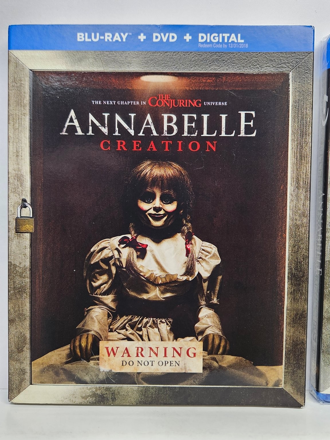 Annabelle: Creation Blu-ray DVD Digital 2017 Horror David F. Sandberg Slipcover