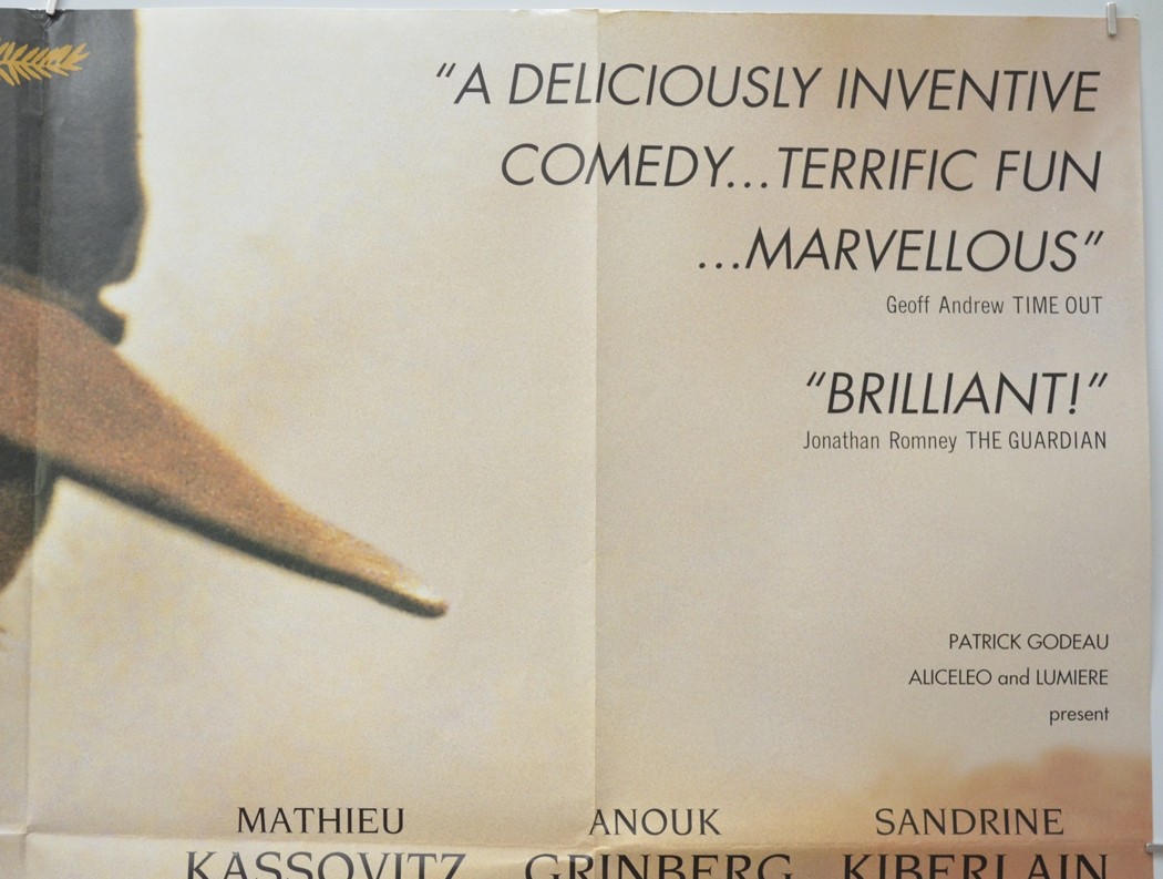 A SELF MADE HERO (1996) Quad Cinema Poster – Mathieu Kassovitz, Anouk Grinberg