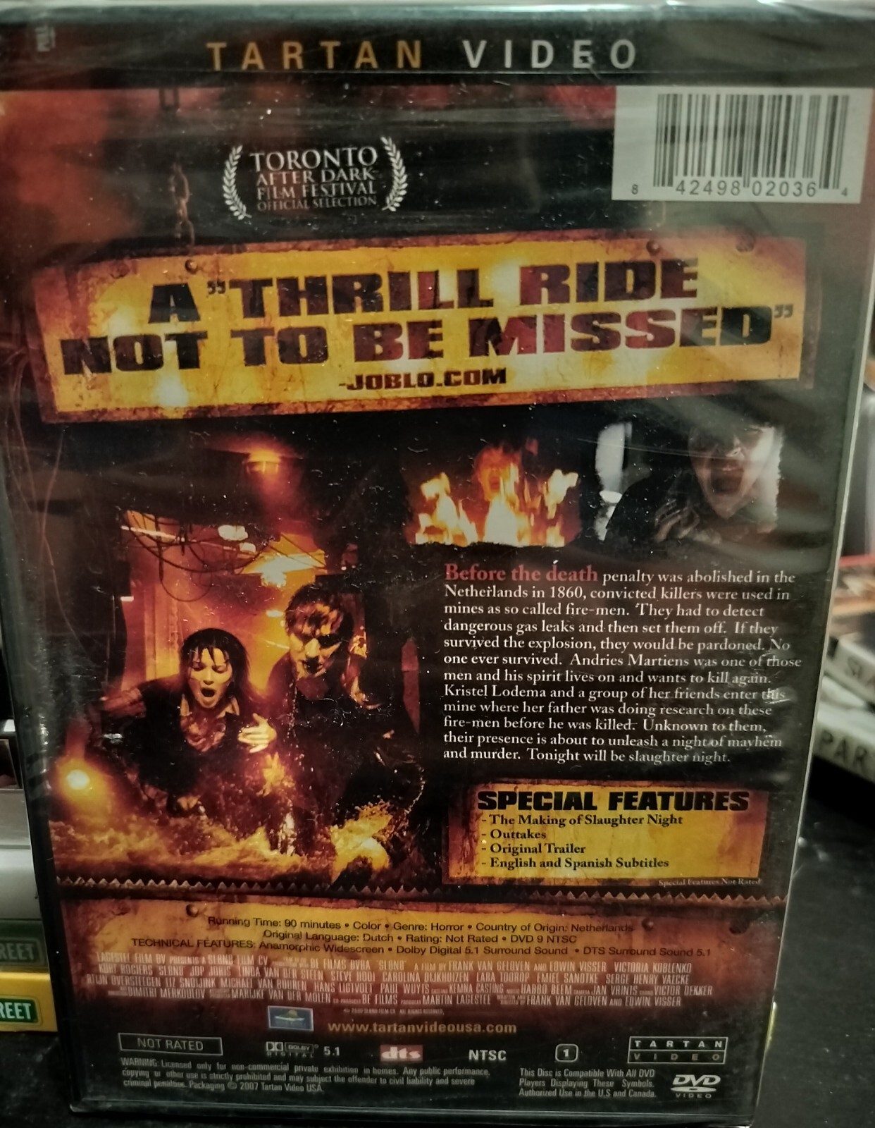 Slaughter Night (DVD, 2006) Tartan Video Dutch Horror Victoria Koblenko