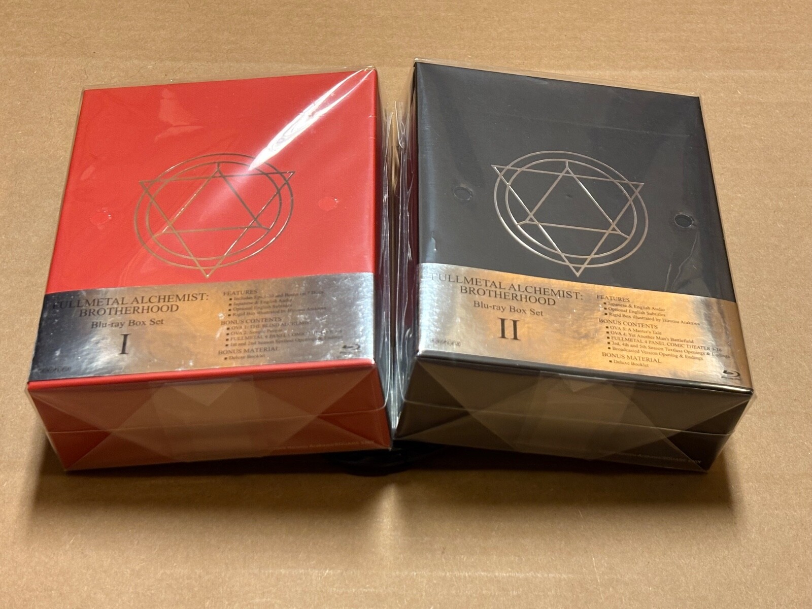 Aniplex Fullmetal Alchemist: Brotherhood Blu-Ray Box Set 1 & 2 Sealed New HTF