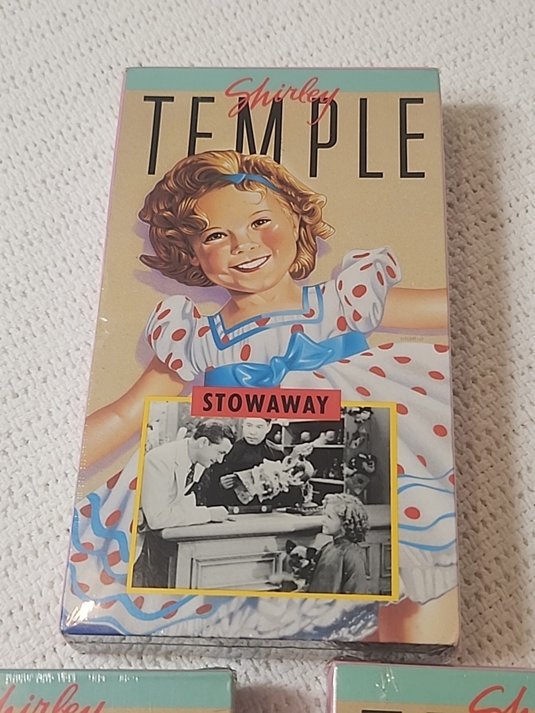 Vintage Shirley Temple VHS Tape Lot Dimples Stowaway Just Around The Corner