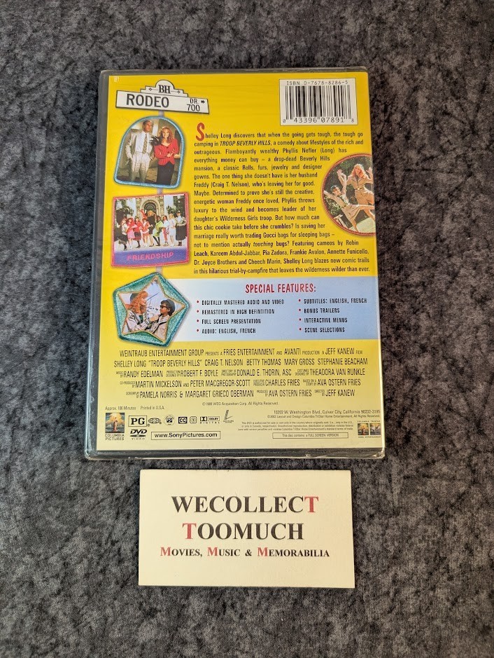 Troop Beverly Hills 1989 DVD 2003 Columbia Edition Shelley Long Craig T Nelson *