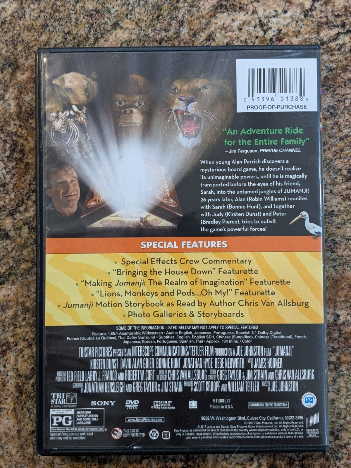 Jumanji DVD