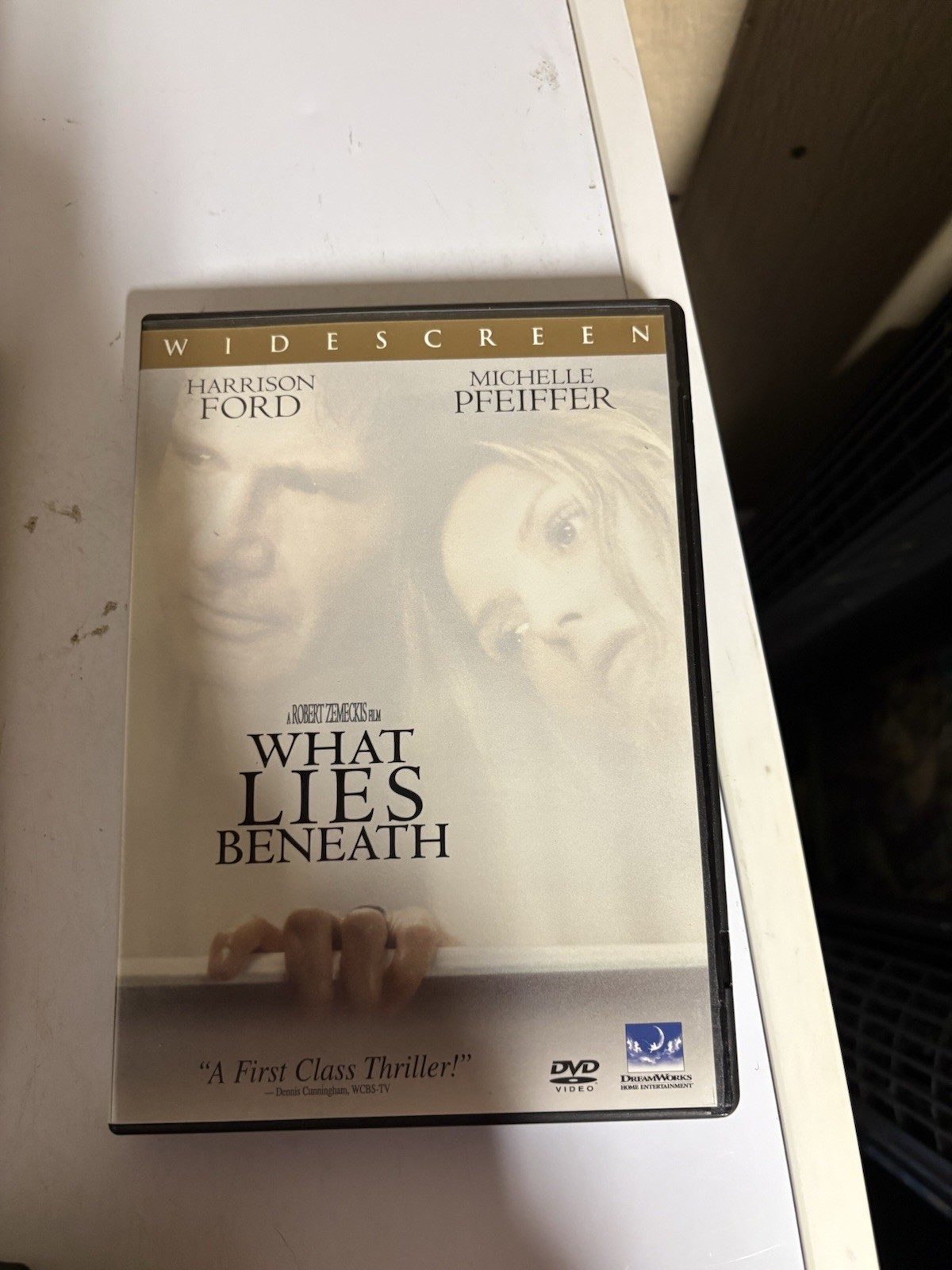 What Lies Beneath (DVD, 2001, Widescreen) Michelle Pfeiffer Harrison Ford MINT