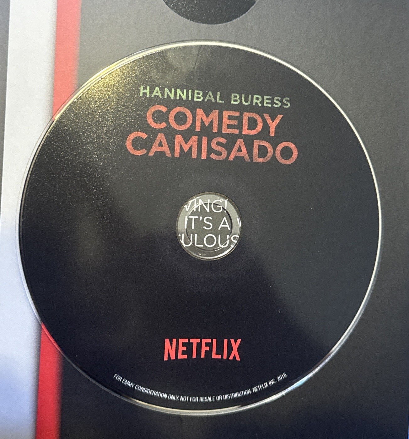 HANNIBAL BURESS COMEDY CAMISADO PROMO FYC DVD SCREENER NETFLIX STAND UP COMEDY