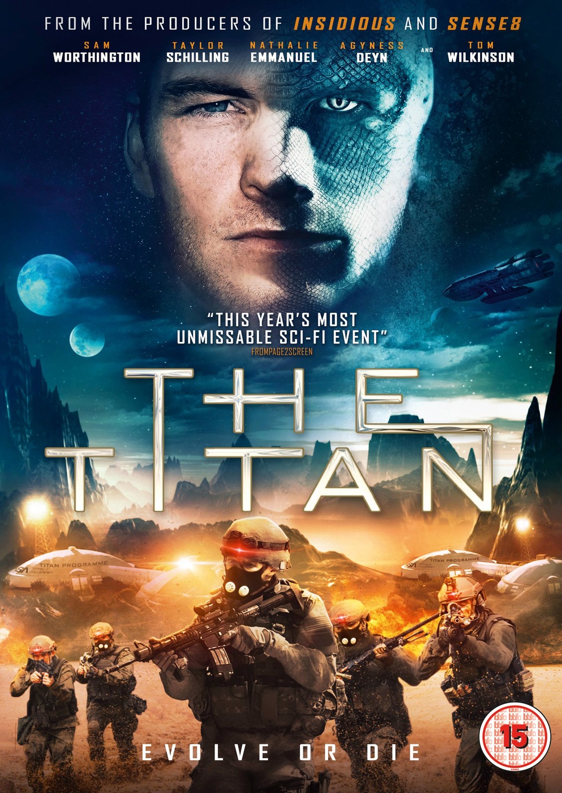 THE TITAN (DVD) Sam Worthington Taylor Schilling Tom Wilkinson (UK IMPORT)