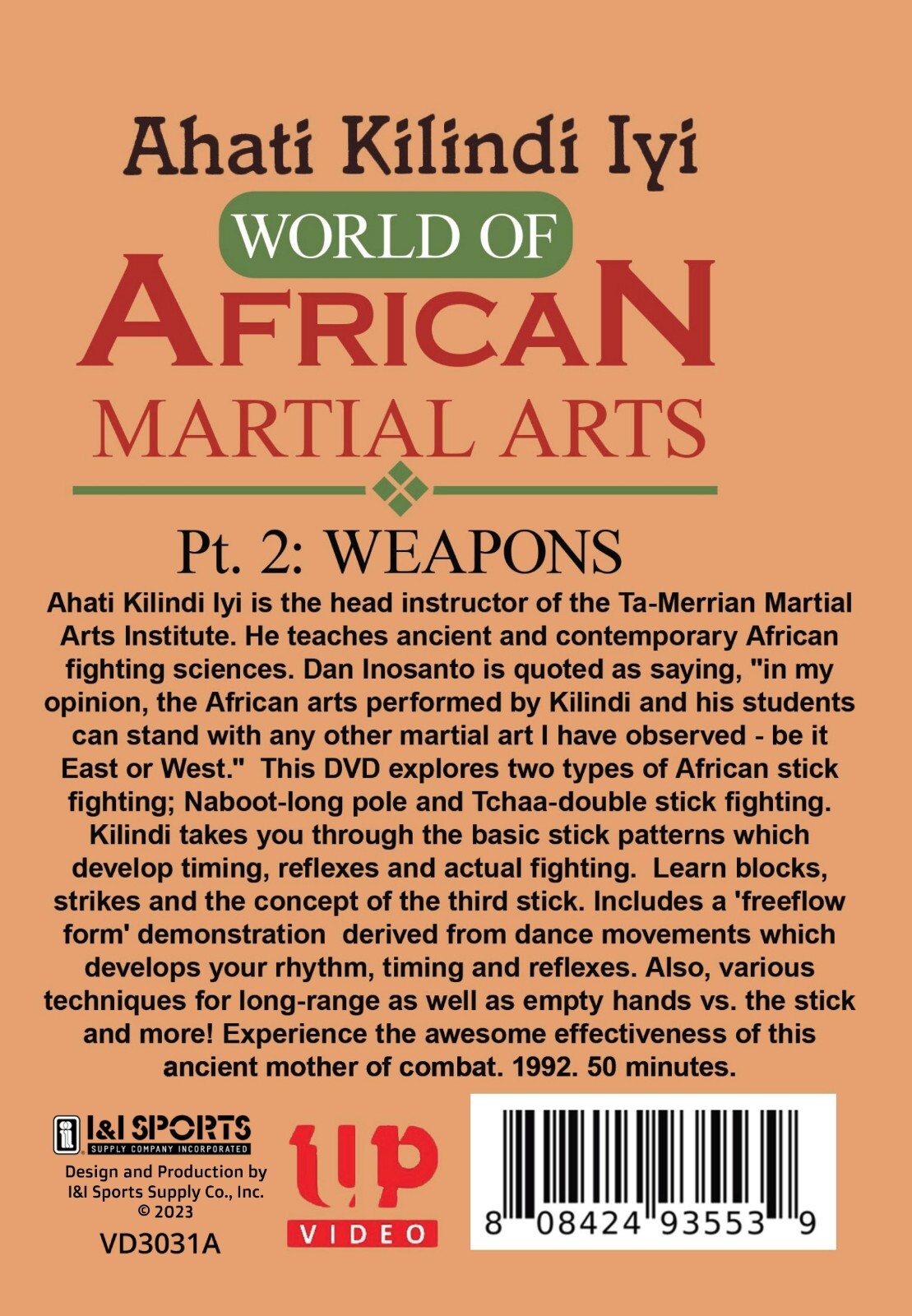 2 DVD Set World of African Martial Arts Weapons, Empty Hands – Ahati Kilindi Iyi