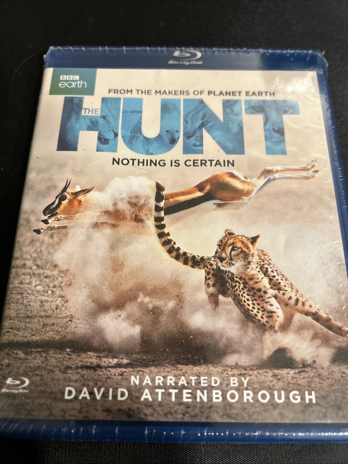 NEW BBC EARTH DAVID ATTENBOROUGH THE HUNT DOCUMENTARY 2 DISC BLU RAY 2016